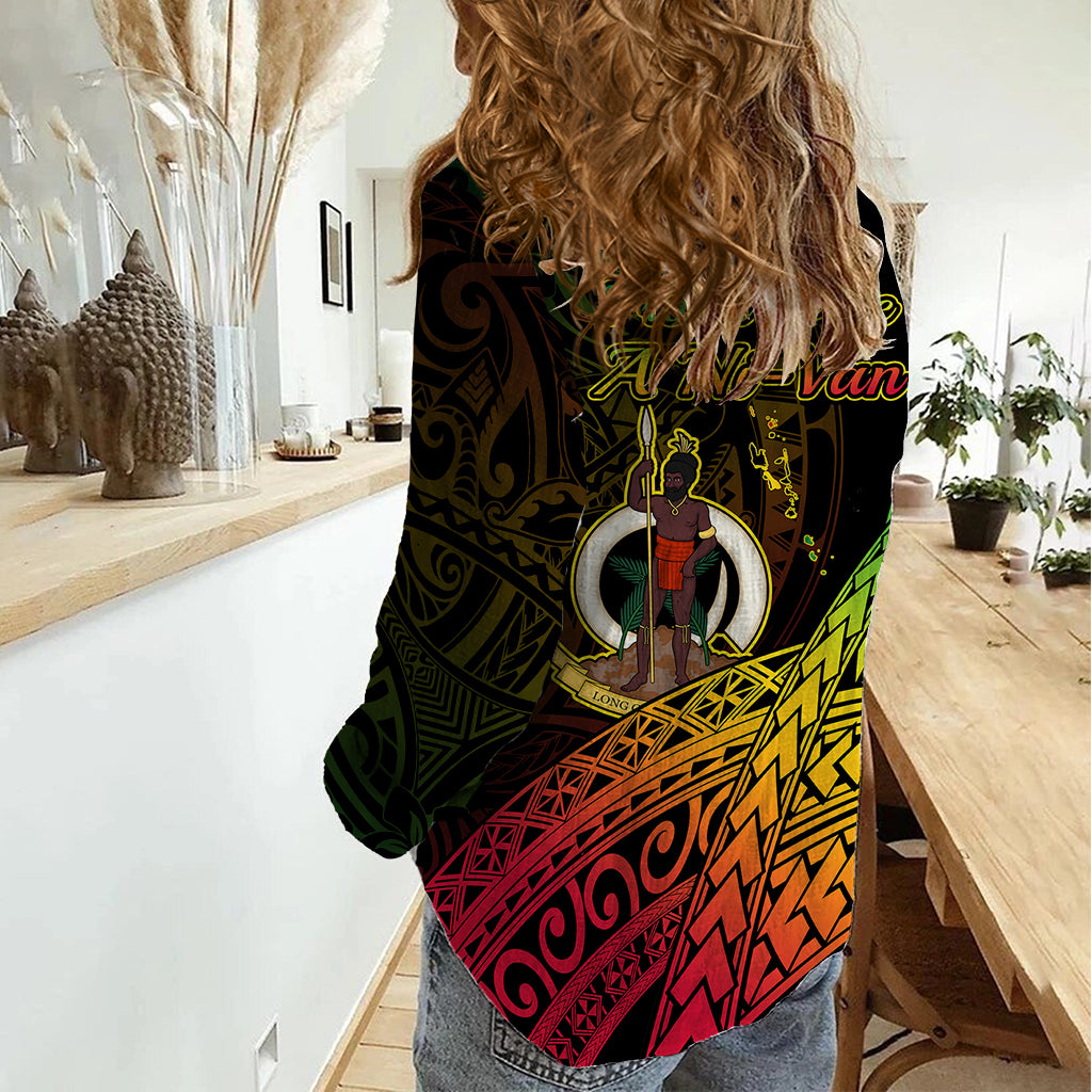 Polynesian Pride Vanuatu Women Casual Shirt Proud To Be A Ni-Van - Wonder Print Shop