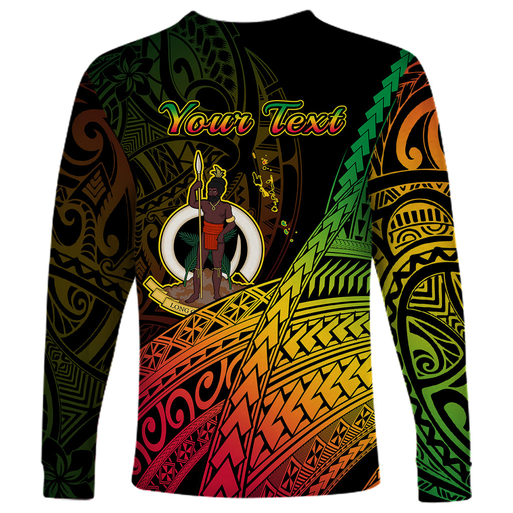 Personalised Vanuatu Long Sleeve Shirt Proud To Be A Ni-Van - Wonder Print Shop