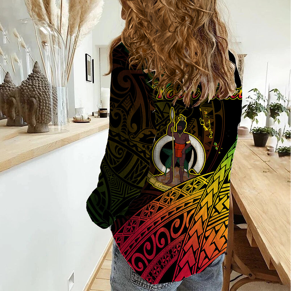 Personalised Vanuatu Women Casual Shirt Proud To Be A Ni-Van - Wonder Print Shop