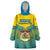 Personalised Sweden Wearable Blanket Hoodie Swedish Independence Day Scandinavia Pattern - Wonder Print Shop