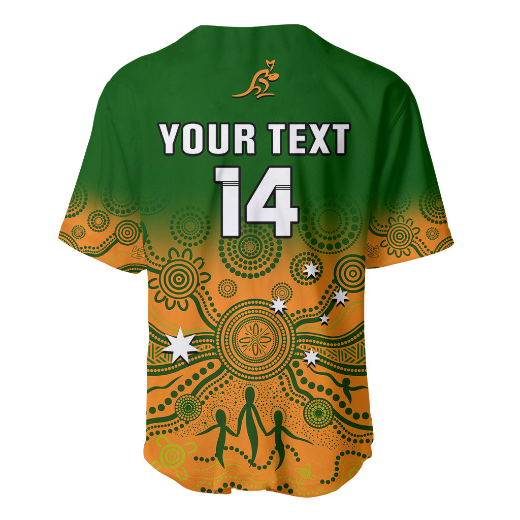 Personalised Australia Rugby Baseball Jersey Go Wallaroos Pacific Indigenous Version 2023 - Wonder Print Shop