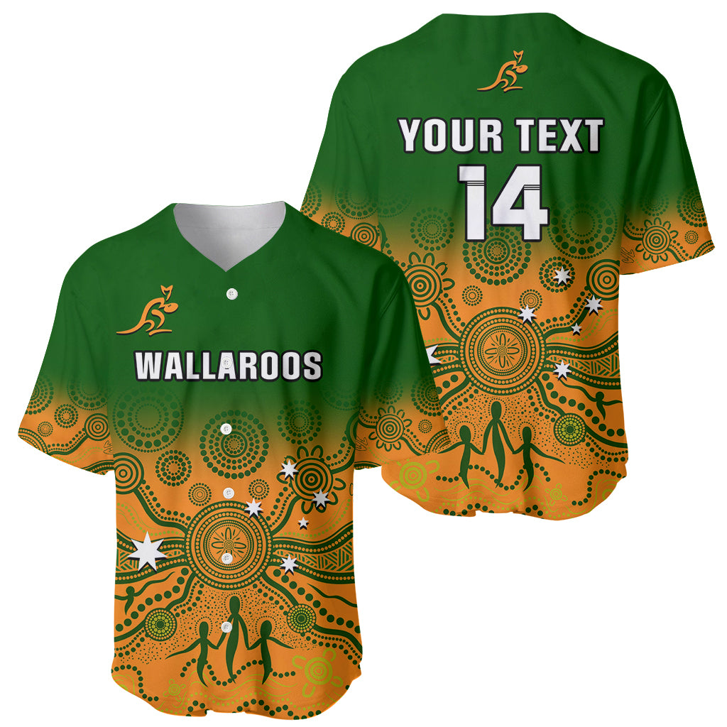 Personalised Australia Rugby Baseball Jersey Go Wallaroos Pacific Indigenous Version 2023 - Wonder Print Shop