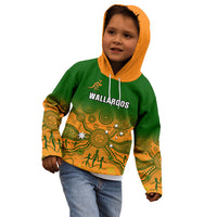 Personalised Australia Rugby Kid Hoodie Go Wallaroos Pacific Indigenous Version 2023 - Wonder Print Shop