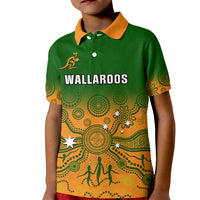 Personalised Australia Rugby Kid Polo Shirt Go Wallaroos Pacific Indigenous Version 2023 - Wonder Print Shop