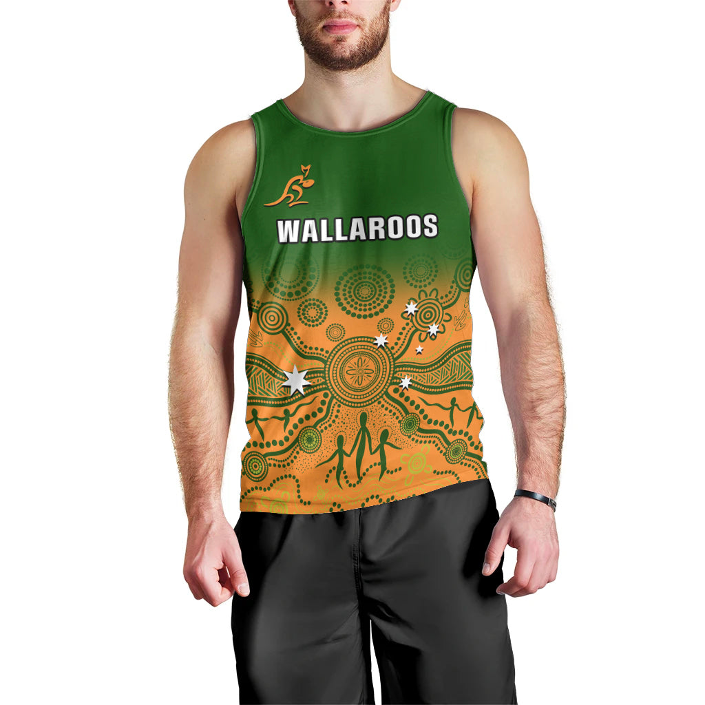personalised-australia-rugby-men-tank-top-go-wallaroos-pacific-indigenous-version-2023