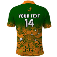 Personalised Australia Rugby Polo Shirt Go Wallaroos Pacific Indigenous Version 2023 - Wonder Print Shop