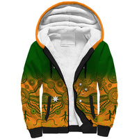 Personalised Australia Rugby Sherpa Hoodie Go Wallaroos Pacific Indigenous Version 2023 - Wonder Print Shop