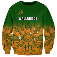 Personalised Australia Rugby Sweatshirt Go Wallaroos Pacific Indigenous Version 2023 - Wonder Print Shop