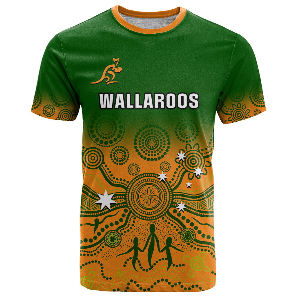 Personalised Australia Rugby T Shirt Go Wallaroos Pacific Indigenous Version 2023 - Wonder Print Shop