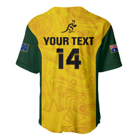 Personalised Australia Rugby Baseball Jersey Go Wallaroos Pacific Simple Version 2023 - Wonder Print Shop
