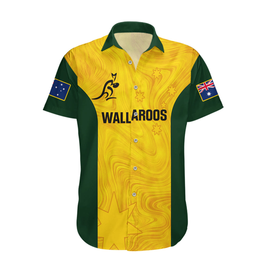 Personalised Australia Rugby Hawaiian Shirt Go Wallaroos Pacific Simple Version 2023 - Wonder Print Shop