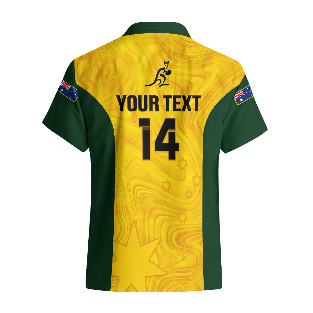 Personalised Australia Rugby Hawaiian Shirt Go Wallaroos Pacific Simple Version 2023 - Wonder Print Shop