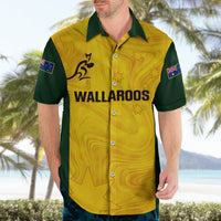 Personalised Australia Rugby Hawaiian Shirt Go Wallaroos Pacific Simple Version 2023 - Wonder Print Shop