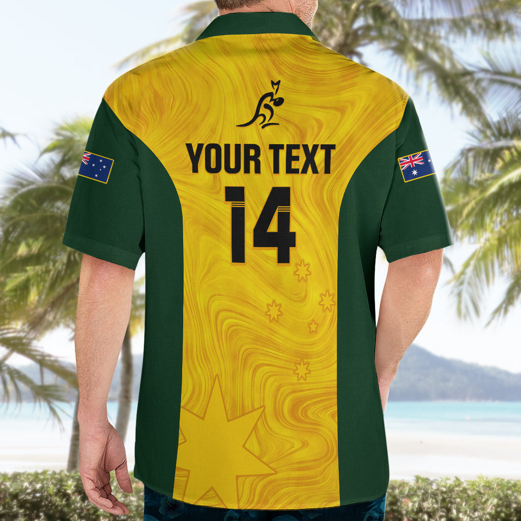 Personalised Australia Rugby Hawaiian Shirt Go Wallaroos Pacific Simple Version 2023 - Wonder Print Shop