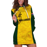 Personalised Australia Rugby Hoodie Dress Go Wallaroos Pacific Simple Version 2023 - Wonder Print Shop