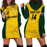 Personalised Australia Rugby Hoodie Dress Go Wallaroos Pacific Simple Version 2023 - Wonder Print Shop