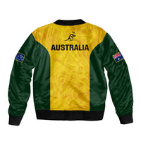 Australia Rugby Bomber Jacket Go Wallaroos Pacific Simple Version 2023 - Wonder Print Shop
