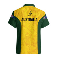 Australia Rugby Hawaiian Shirt Go Wallaroos Pacific Simple Version 2023 - Wonder Print Shop