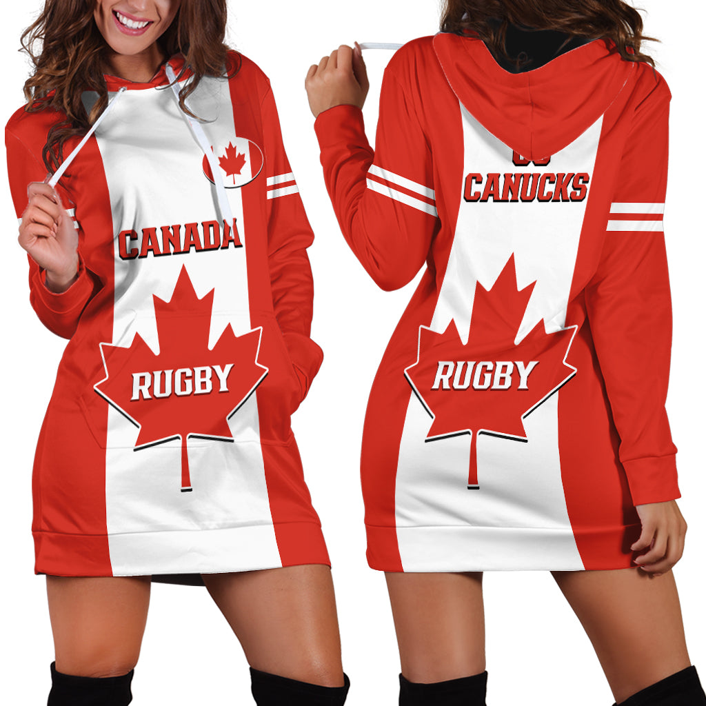 Canada Rugby Hoodie Dress Go Canucks Maple Leaf Pacific  2023 - Wonder Print Shop