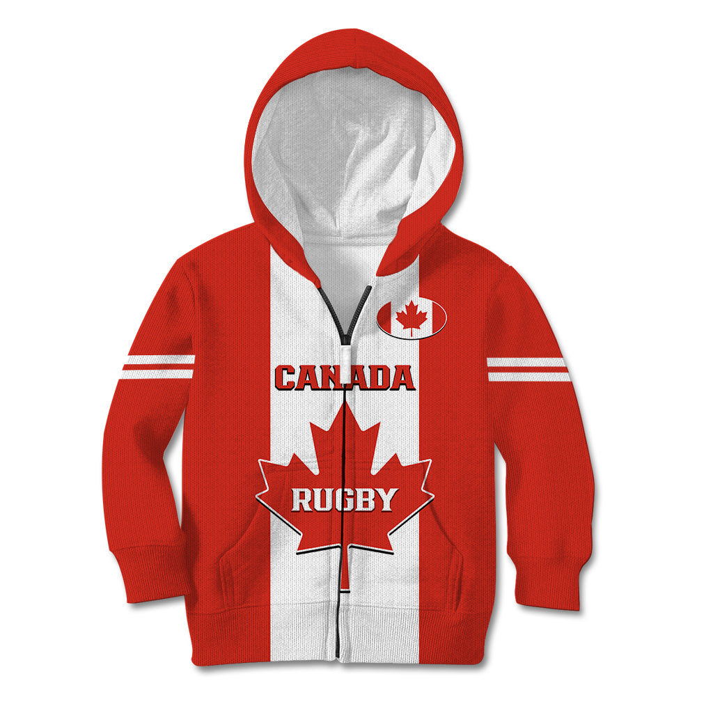 Canada Rugby Kid Hoodie Go Canucks Maple Leaf Pacific 2023 - Wonder Print Shop