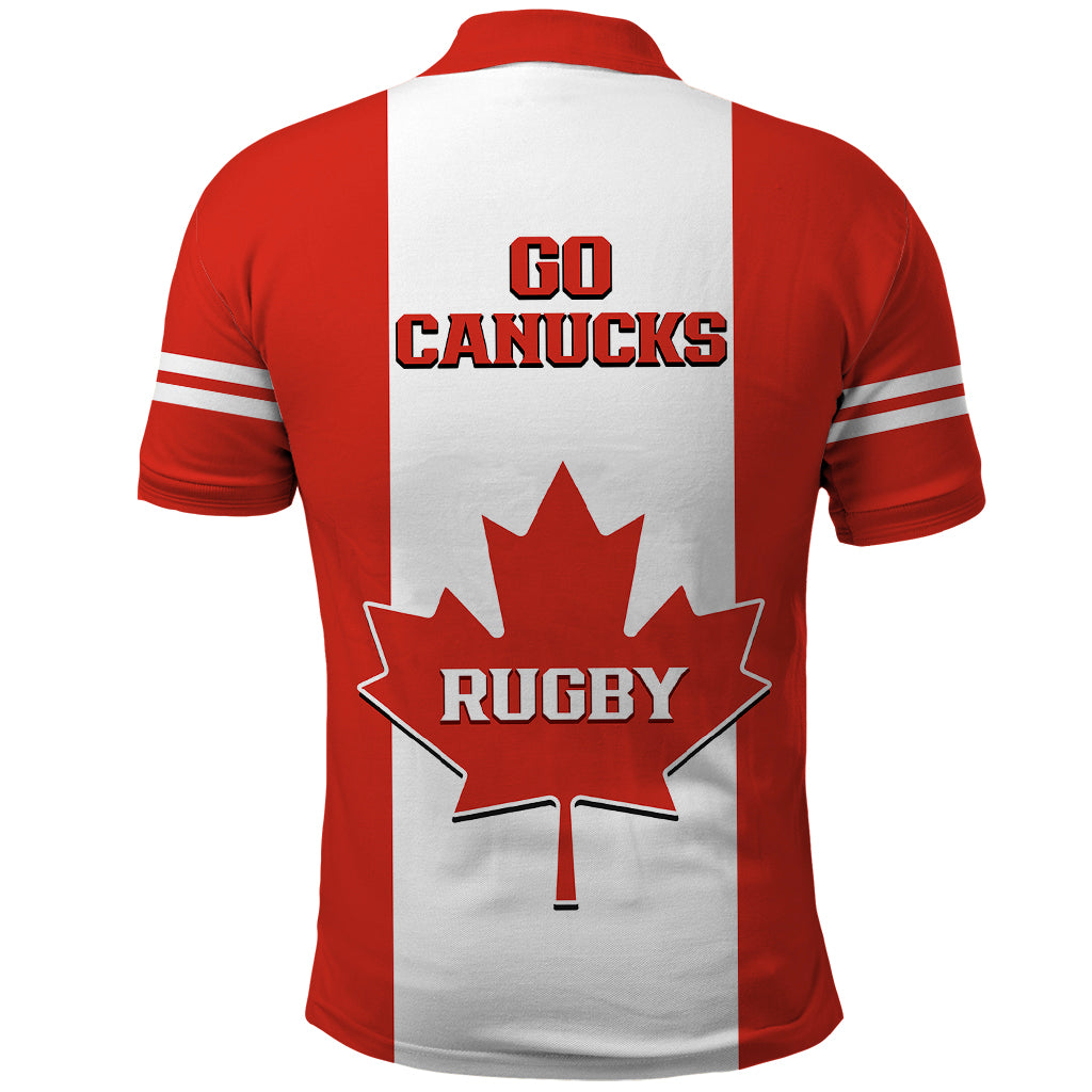 Canada Rugby Polo Shirt Go Canucks Maple Leaf Pacific  2023 - Wonder Print Shop