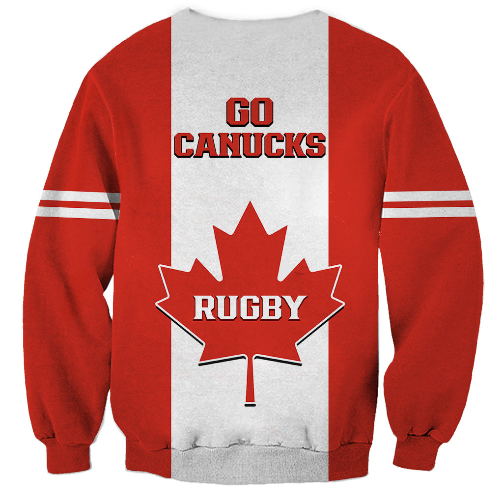 Canada Rugby Sweatshirt Go Canucks Maple Leaf Pacific  2023 - Wonder Print Shop