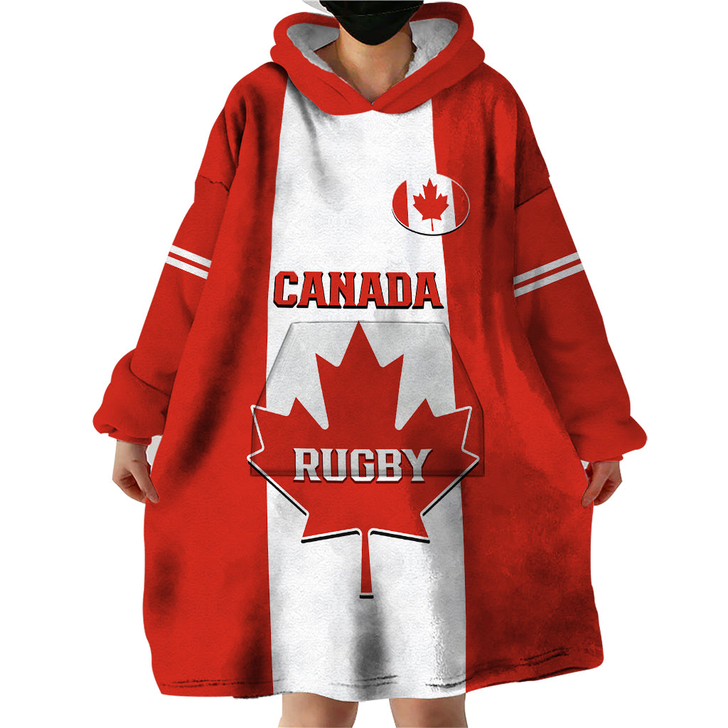 Canada Rugby Wearable Blanket Hoodie Go Canucks Maple Leaf Pacific  2023 - Wonder Print Shop