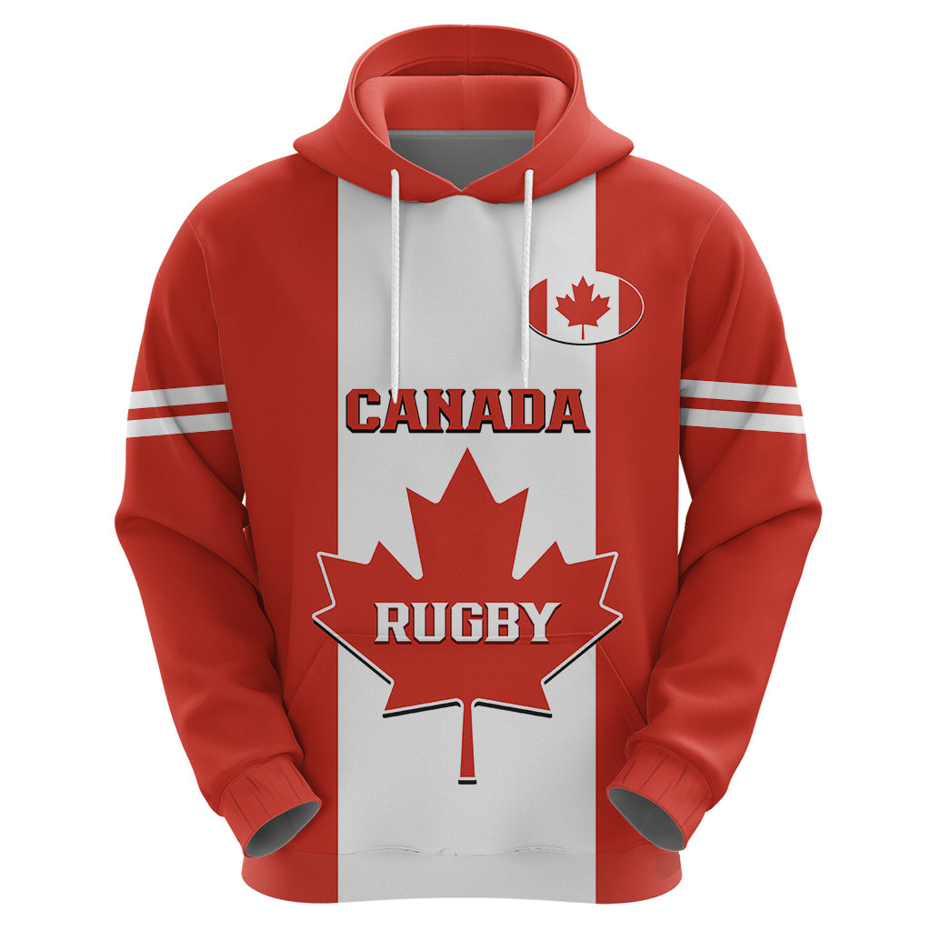 Personalised Canada Rugby Hoodie Go Canucks Maple Leaf Pacific  2023 - Wonder Print Shop