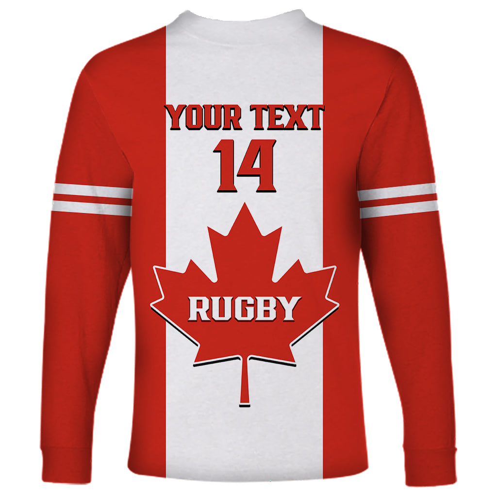 Personalised Canada Rugby Long Sleeve Shirt Go Canucks Maple Leaf Pacific  2023 - Wonder Print Shop