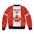 Personalised Canada Rugby Sleeve Zip Bomber Jacket Go Canucks Maple Leaf Pacific  2023 - Wonder Print Shop