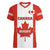 Personalised Canada Rugby Women V Neck T Shirt Go Canucks Maple Leaf Pacific  2023 - Wonder Print Shop