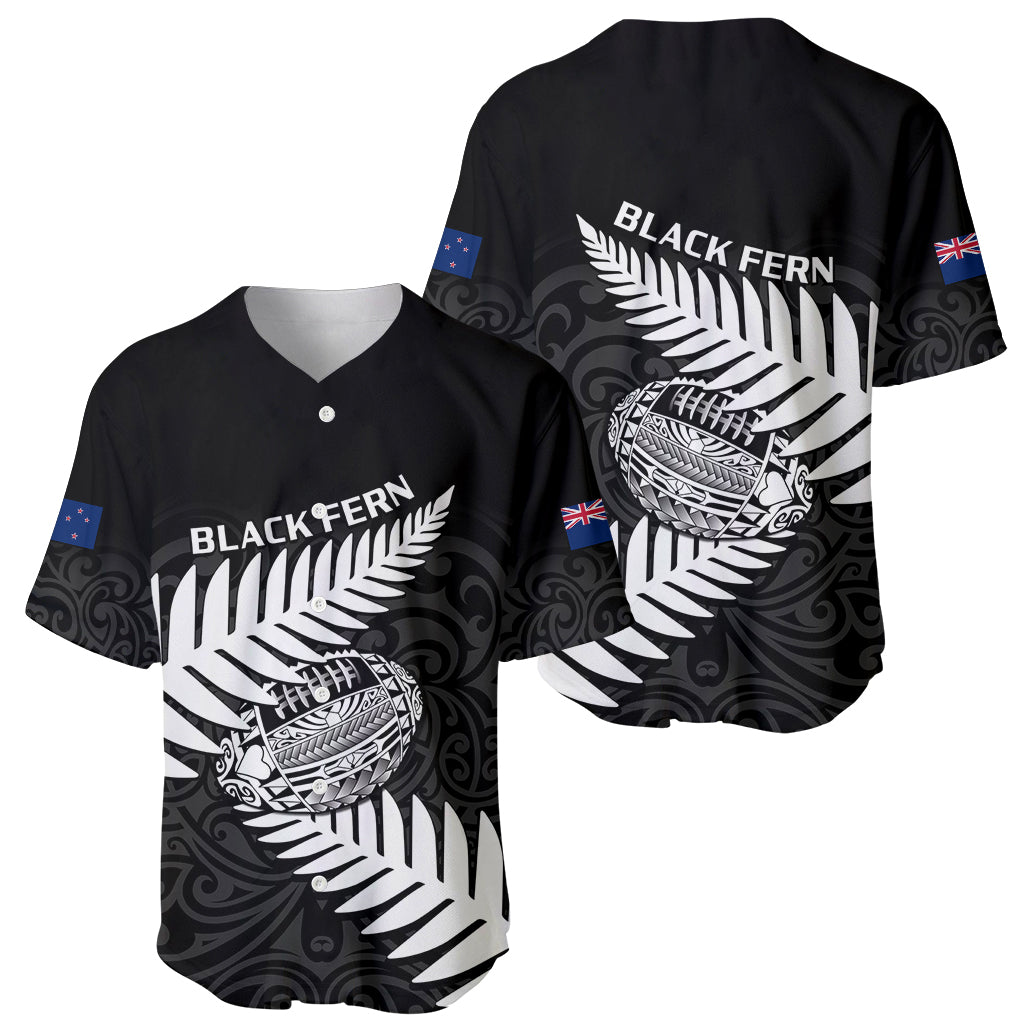 Aotearoa Rugby Baseball Jersey Go Black Fern Pacific NZ Maori 2023 - Wonder Print Shop