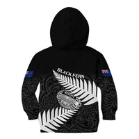 Aotearoa Rugby Kid Hoodie Go Black Fern Pacific NZ Maori 2023 - Wonder Print Shop