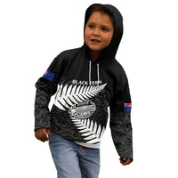 Aotearoa Rugby Kid Hoodie Go Black Fern Pacific NZ Maori 2023 - Wonder Print Shop