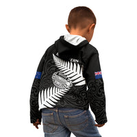 Aotearoa Rugby Kid Hoodie Go Black Fern Pacific NZ Maori 2023 - Wonder Print Shop