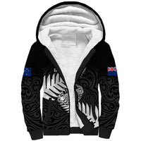 Aotearoa Rugby Sherpa Hoodie Go Black Fern Pacific NZ Maori 2023 - Wonder Print Shop