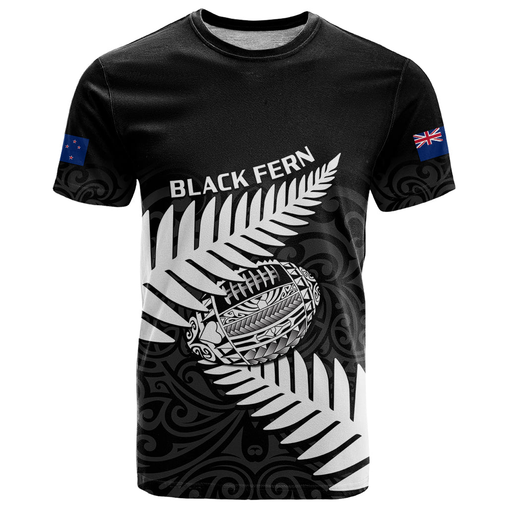 Aotearoa Rugby T Shirt Go Black Fern Pacific NZ Maori 2023 - Wonder Print Shop