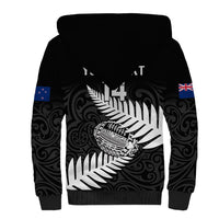 Personalised Aotearoa Rugby Sherpa Hoodie Go Black Fern Pacific NZ Maori 2023 - Wonder Print Shop