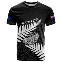 Personalised Aotearoa Rugby T Shirt Go Black Fern Pacific NZ Maori 2023 - Wonder Print Shop