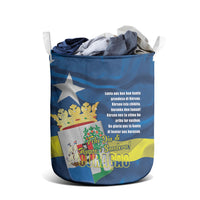 Curacao Flag Day Laundry Basket Felis Dia di Himno i Bandera