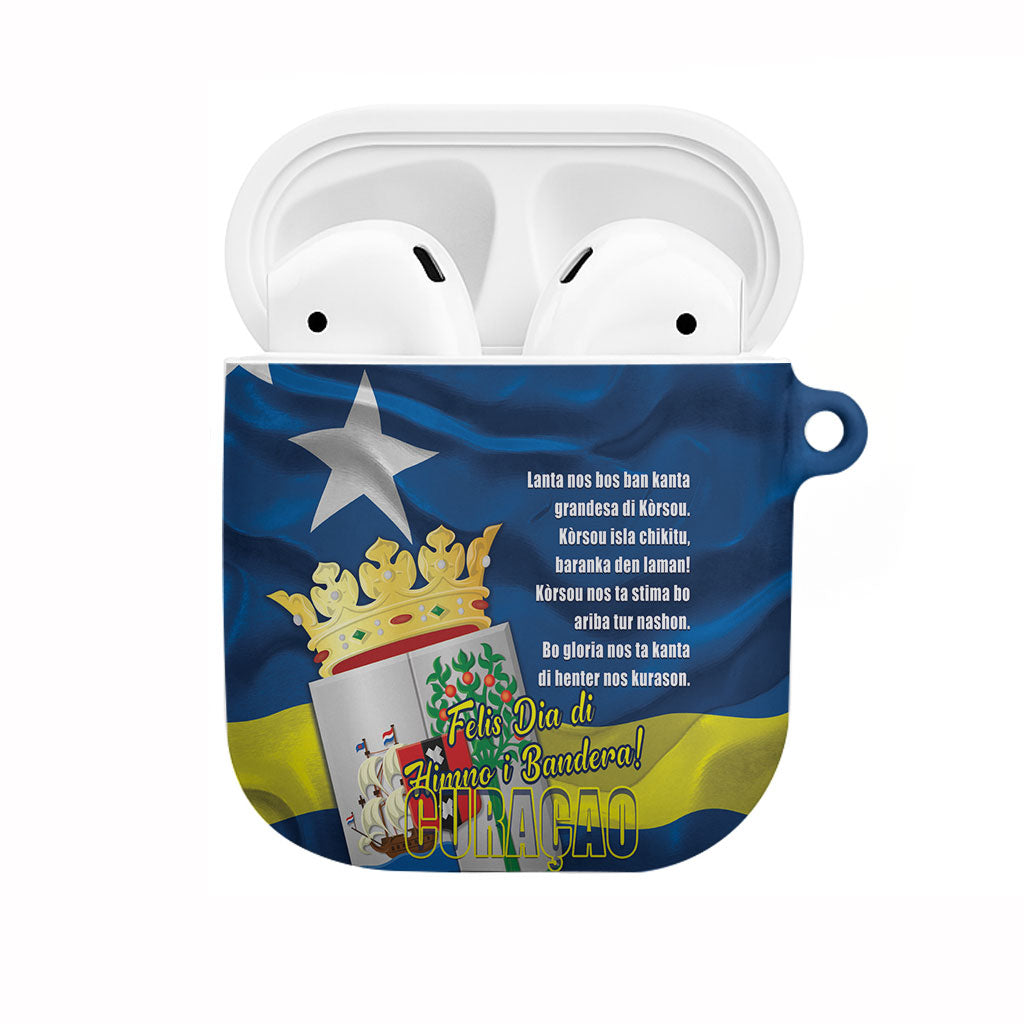 Curacao Flag Day AirPods Case Felis Dia di Himno i Bandera