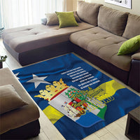 Curacao Flag Day Area Rug Felis Dia di Himno i Bandera