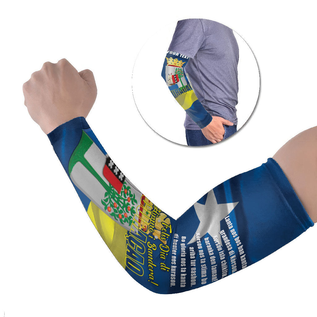 Personalized Curacao Flag Day Arm Sleeves Felis Dia di Himno i Bandera