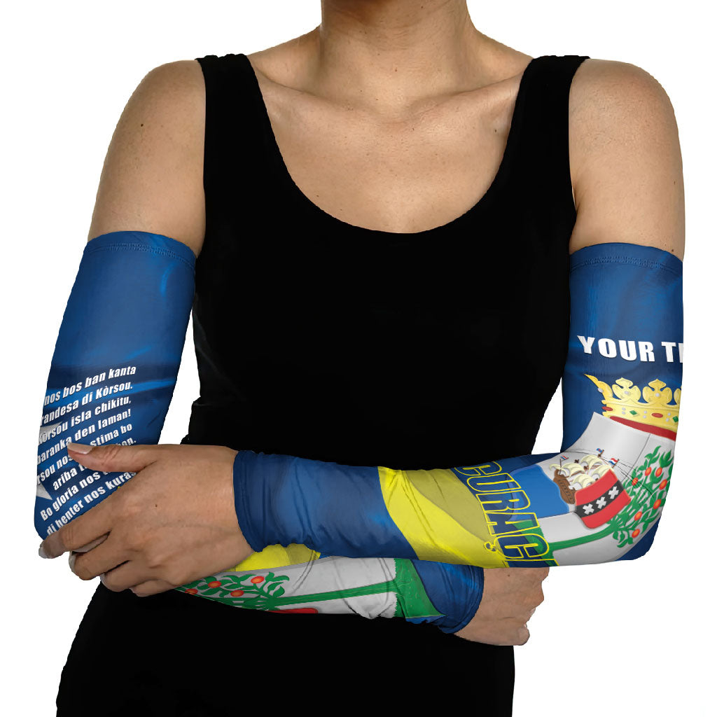 Personalized Curacao Flag Day Arm Sleeves Felis Dia di Himno i Bandera