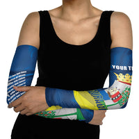Personalized Curacao Flag Day Arm Sleeves Felis Dia di Himno i Bandera