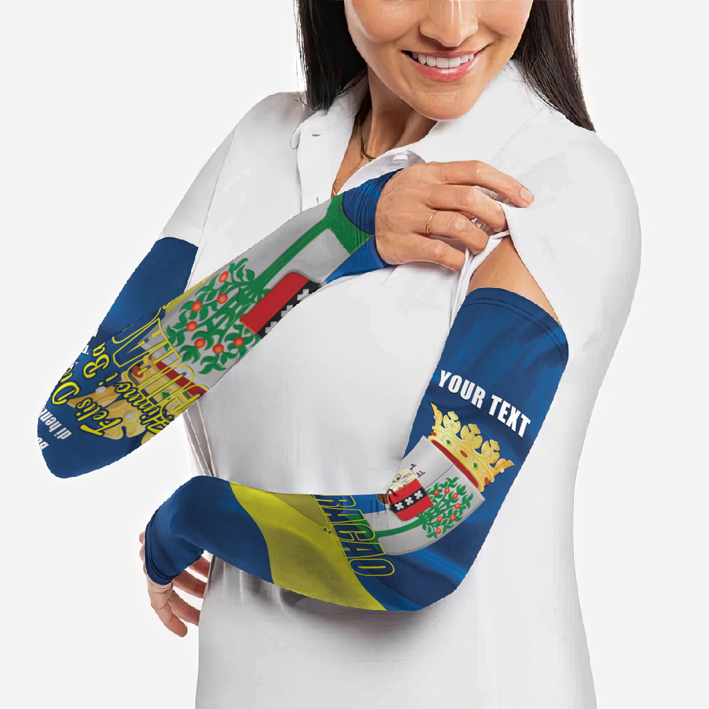 Personalized Curacao Flag Day Arm Sleeves Felis Dia di Himno i Bandera