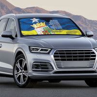 Curacao Flag Day Auto Sun Shade Felis Dia di Himno i Bandera