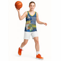 Personalized Curacao Flag Day Basketball Jersey Felis Dia di Himno i Bandera