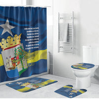 Curacao Flag Day Bathroom Set Felis Dia di Himno i Bandera