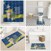 Curacao Flag Day Bathroom Set Felis Dia di Himno i Bandera